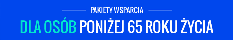 Usługi dla osób poniżej 65 roku życia